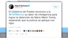 Miguel Barbosa: Detuvieron al exgobernador Mario Marín