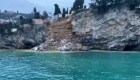 Colapsa cementerio en Italia; 200 ataúdes caen al mar