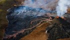 Nuevas imágenes del volcán en erupción en Islandia