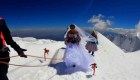 Casamiento en la nieve: mira esta ceremonia alpina