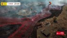 Drone capta ríos de magma del volcán de La Palma