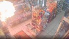 Ataque incendiario en Nueva York captado en video
