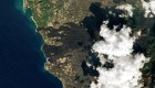 El antes y después de La Palma desde el espacio