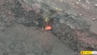 Mira las grietas en cráteres del Cumbre Vieja en La Palma