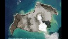 Desde el espacio, el momento antes del desastre en Tonga