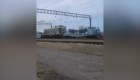Así fue el traslado de un tren militar ruso hacia Jersón