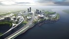 El diseño futurista de una ciudad en el Metaverso