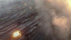 Impactante video de las explosiones en Mariupol