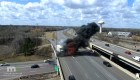 Conductor de camión sobrevive a un brutal choque en Minnesota
