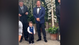 Niño de 3 años roba toda la atención en la boda de sus papás