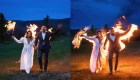 Mira a la pareja que entró (literalmente) en llamas a su boda