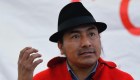 Liberan al líder indígena Leonidas Iza en Ecuador