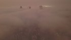 Impactantes imágenes de Buenos Aires cubierta por la niebla