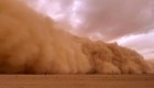 Impresionantes imágenes de una tormenta de arena en China
