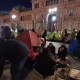 Organizaciones sociales acampan frente a la casa de gobierno en Argentina