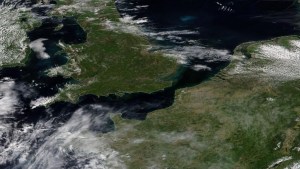 Satélite muestra la grave sequía en Francia y Reino Unido