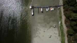 Imágenes de dron muestran el impacto del cambio climático en el río Danubio