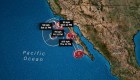 El huracán Key pasa cerca del sur de California
