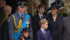 La familia real no ocultó sus emociones en el funeral de la reina Isabel