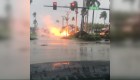 Cables caídos se incendian mientras llega el huracán Ian