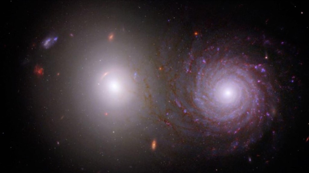 La intrigante imagen capturada por telescopios Webb y Hubble