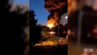 Un avión de guerra se estrella en zona residencial rusa