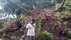 Impactante deslizamiento de tierra tras el terremoto en Indonesia