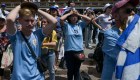 La tristeza de los hinchas en Montevideo tras la eliminación de Uruguay