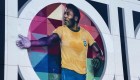 El tributo de un artista brasileño a Pelé