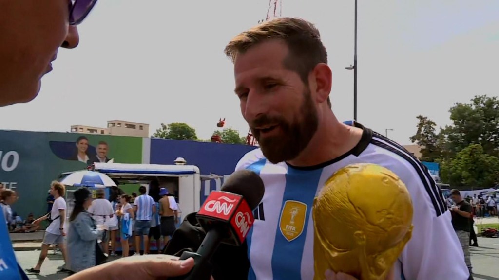 "No soy Messi" en la previa del Argentina vs. Panamá