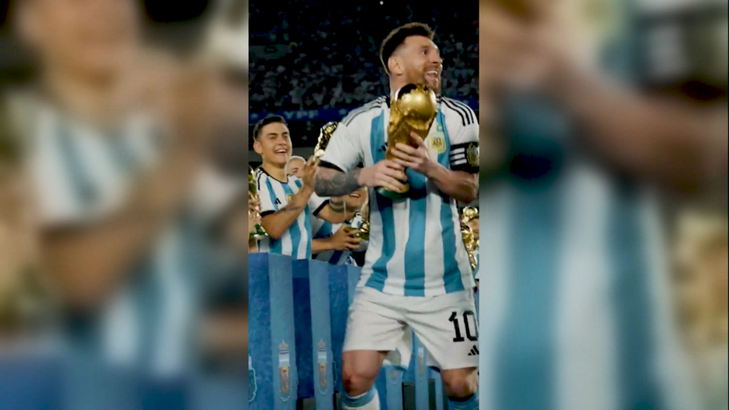 Lo mejor de la fiesta argentina en su primer amistoso tras el Mundial