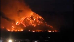 Inmenso incendio forestal en Tailandia
