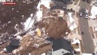 Dos casas en Utah se desploman por un acantilado en dramático video