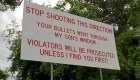 "¡Dejen de disparar en esta dirección!", el pedido de una familia