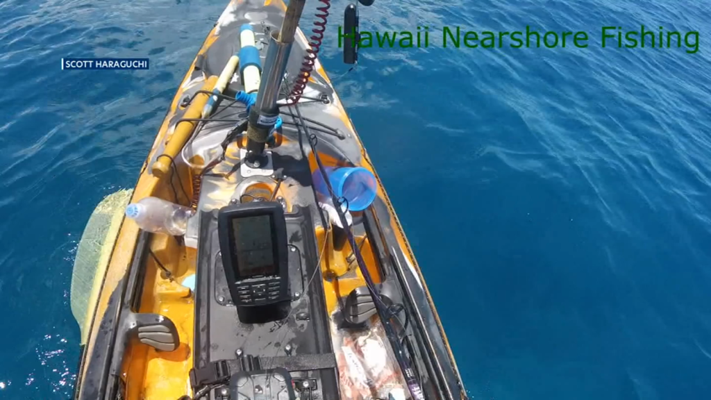 Kayakista en Hawai recibe una sorpresa aterradora mientras pesca