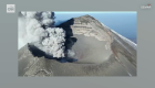 Así se ve el cráter del activo volcán Popocatépetl